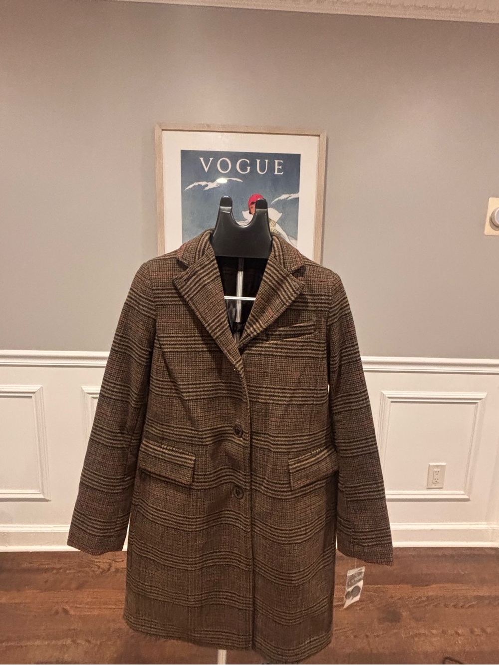 Ralph Lauren Classic Brown Plaid Women's Coat (Sizes US 6 and 10)